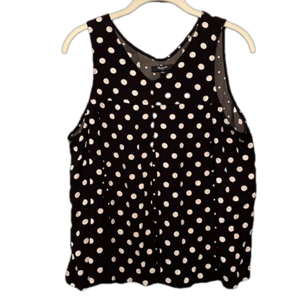 MADEWELL POLKA DOT TANK SIZE 10
